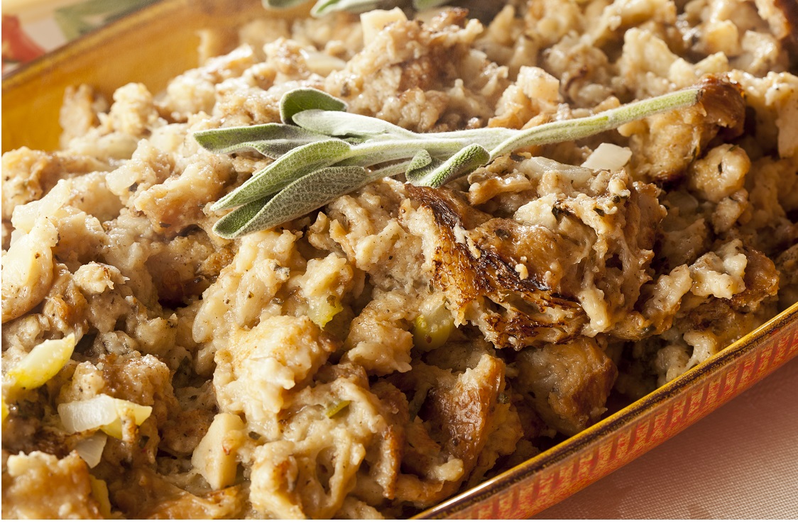 Apple, Cranberry, and Sausage Stuffing