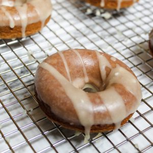 gluten free maple glazed pumpkin donut