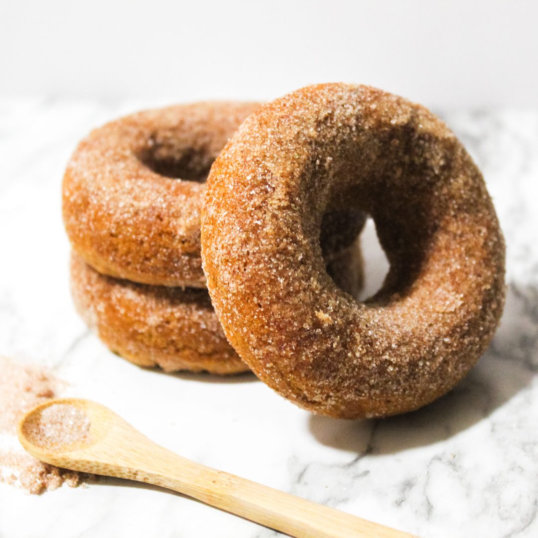 cinnamon sugar sweet potato donuts